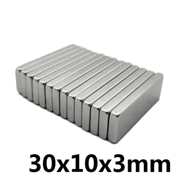 

10/20/30pcs Magnet 30x10x3 mm N35 Super Strong Block Neodymium Magnets 30*10*3mm Rare Earth Powerful Magnet Strong magnetic