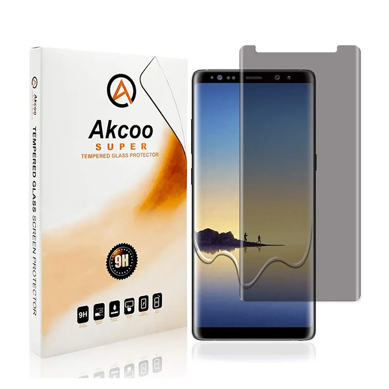 Антишпионское закаленное стекло для Samsung Galaxy Note 8 Akcoo защитная пленка экрана 3D