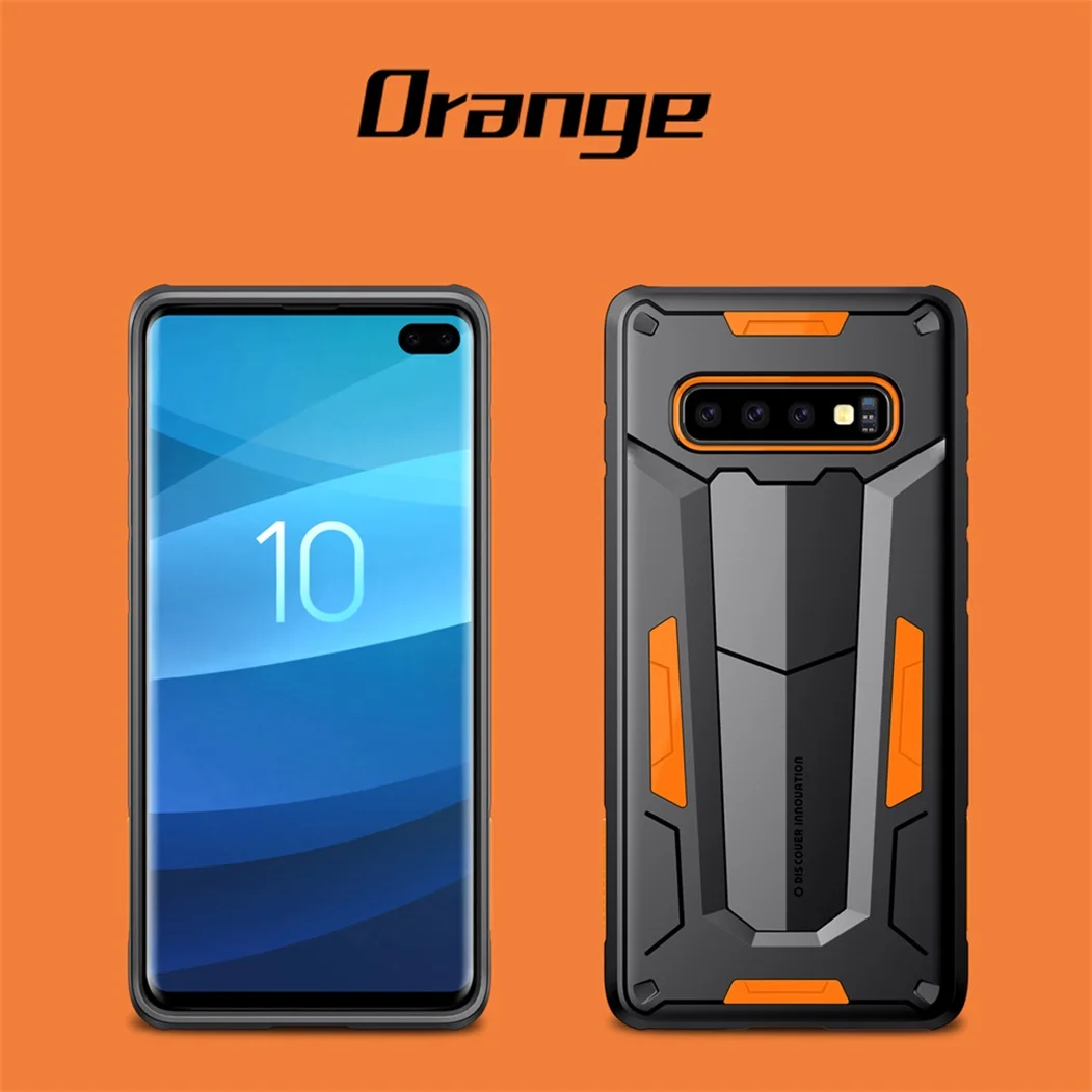 Чехол Nillkin Defender 2 из ТПУ и поликарбоната для Samsung Galaxy S10 Plus противоударный чехол