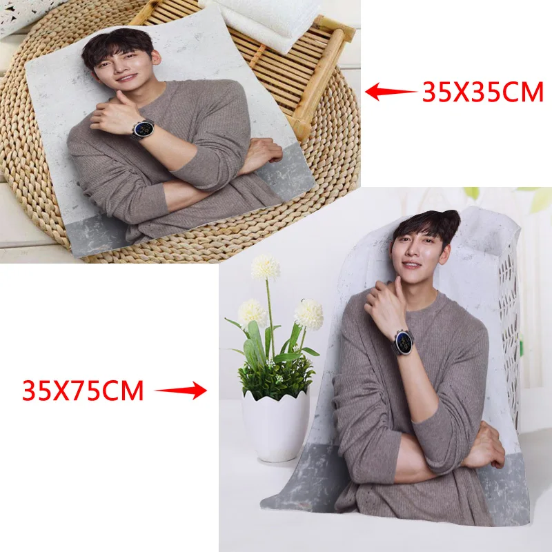 35x35 см, 35x75 см полотенца на заказ KPOP Ji Chang wok печатные квадратные полотенца микрофибра Абсорбирующая сушка банные полотенца мочалка