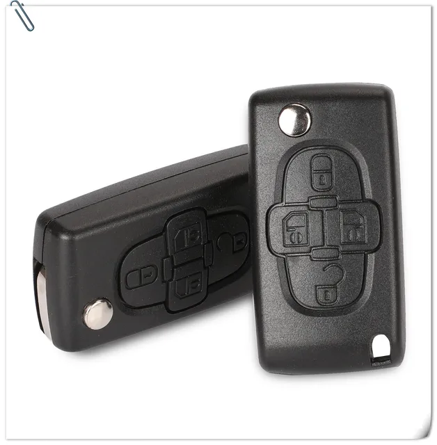 Coque Cle C3 HU83 CE0536 - 2 BOUTONS - Coque Clé Peugeot 107 207 307 308 407 CE0536 Hu83 Lame Avec Raynure Emplacement Pile Dans La Coque Ecran Peugeot 307 - Foto 12