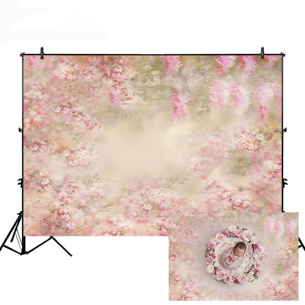 

Newborn Bakcdrop for Photography Flower Background for Photo Studio Children Photocall Photographic Video Floral Backdrops