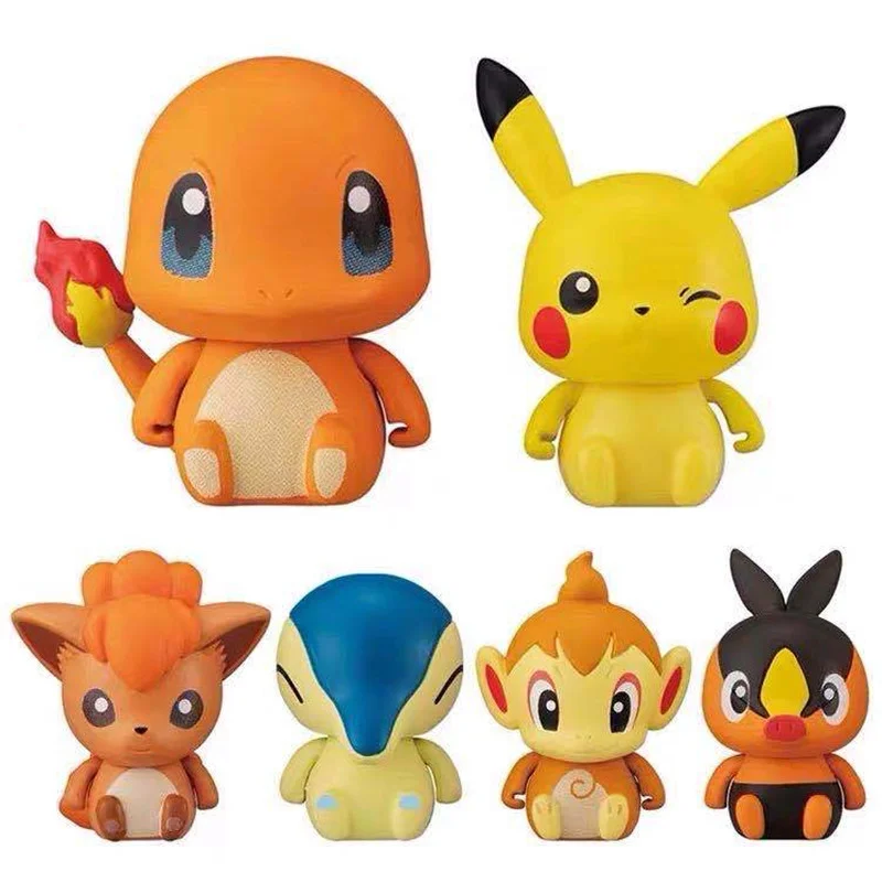 Покемон фигурка героя Пикачу Бульбазавр Сквиртл Pocabu Cyndaquil Celebi модели игрушки с