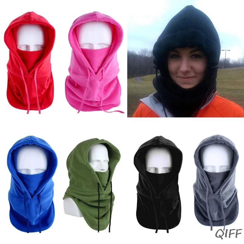 

Unisex Winter Polar Fleece Balaclava Hood Hat Outdoor Windproof Face Mask Scarf