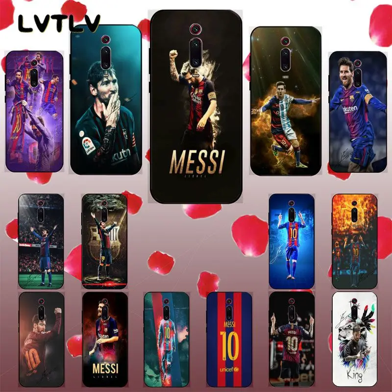 LVTLV Месси черный мягкий чехол для телефона из ТПУ Xiaomi 8 9 se 5X Redmi 6pro 6A 4X7 5 plus note 7 |
