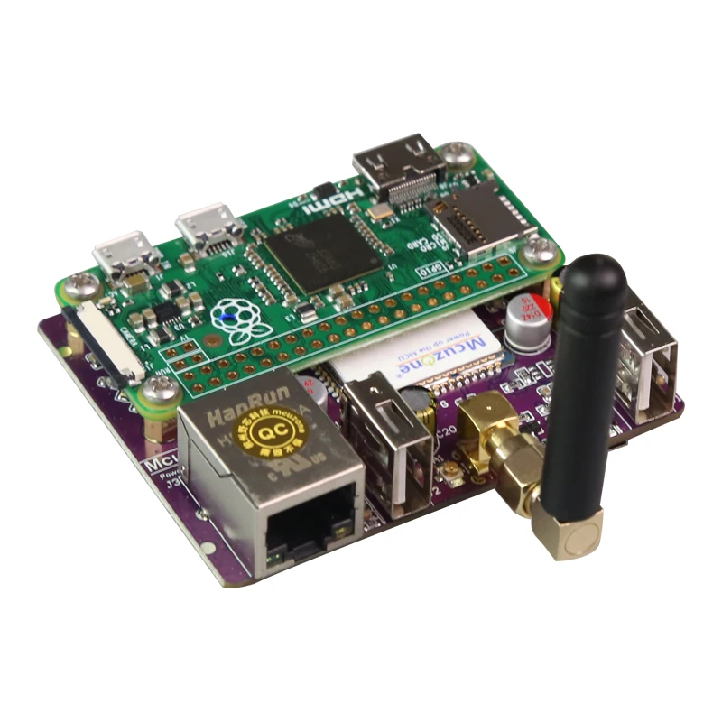 Zero Cat1 4g Lte e 100mbps Ethernet Placa de Expansão para Raspberry pi Zero w h Zero2 w Usb Hub Esim Quadro demonstração - Imagem 6