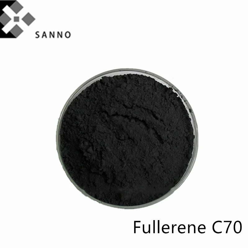 Порошок Fullerene C70 98% и 99% чистоты черный наночастиц фуллерен