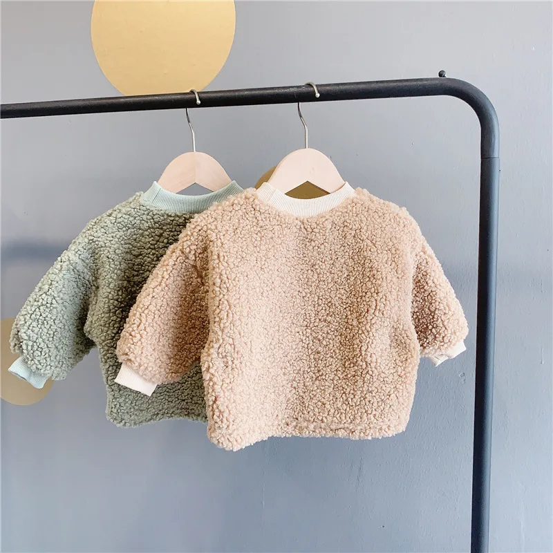 Новые осенние и зимние топы с длинными рукавами для девочек, детская одежда, теплый свитер с вышивкой для маленьких девочек