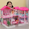 Play House Toys Model Princess Castle Set Dollhouse Model Villa House Children Birthday Gift ► Photo 3/6