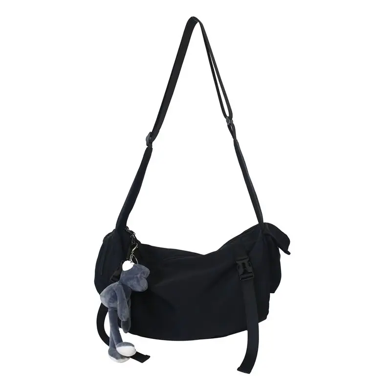 Japanese Functional Nylon Sling Bag Neutral Large Capacity Shoulder Handbags Crossbody Bags for Women Girl Messenger Tas crossbody bag women shoulder bag women messenger bag