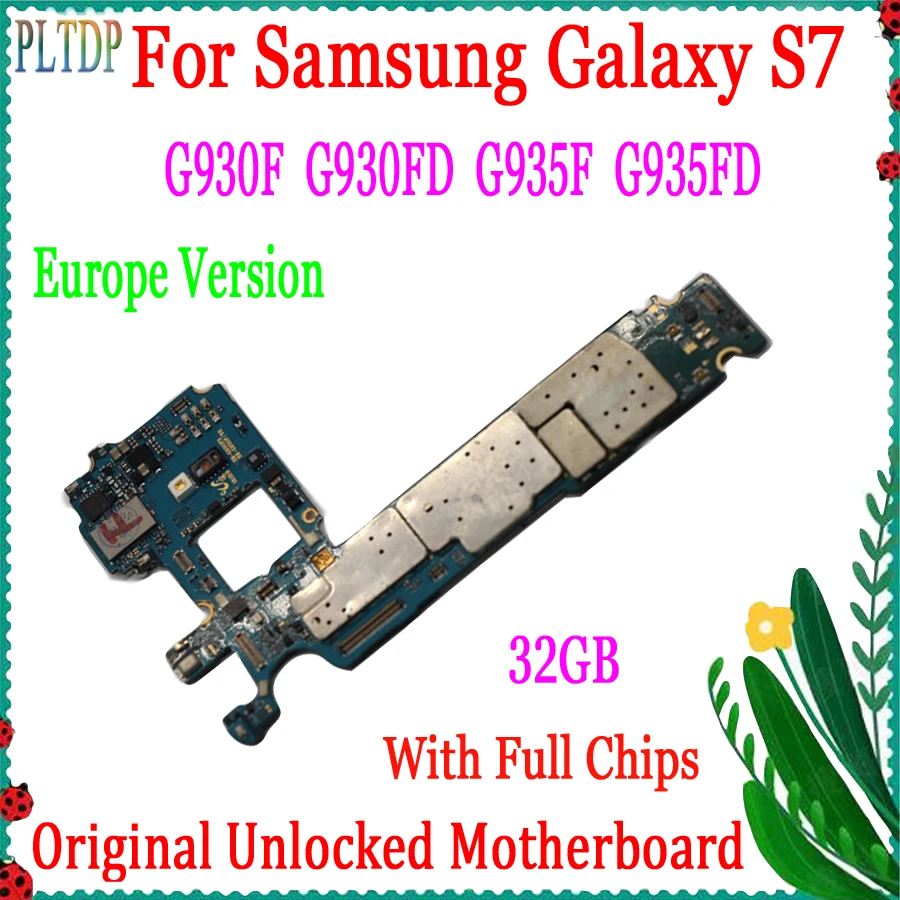 Официальная версия материнская плата 32 ГБ для Samsung Galaxy S7 edge G935F G935FD оригинальная