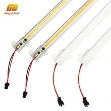 5 шт. Светодиодная лампа в шкаф 220 В 72 светодиодный s Прозрачный продавать молочно-белый корпус 30 см 50 см под кухонный шкаф бра для украшения дома