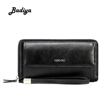 

Casual Long Wallet Mens Multifunction Business Clutch Bag Multi-card Slots Card Holder Fashion Zipper Coin Purse Male Phone Bag