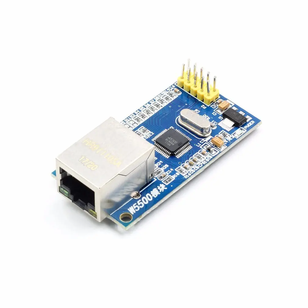 W5500 сетевой модуль Ethernet аппаратный TCP/IP 51/STM32 микроконтроллер программа