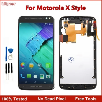

100% Test LCD Display Touch Screen Digitizer Assembly For Motorola X Style XT1572 XT1575 LCD Screen For Moto X Style XT1572