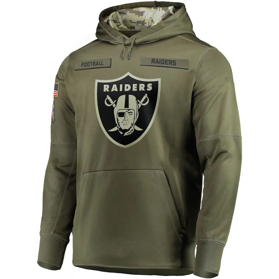 raiders salute to service hoodie