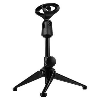 

Portable Metal Microphone Stand Desktop Tripod Wired Wireless Microphone Stand Adjustable Desktop Holder Support Bracket