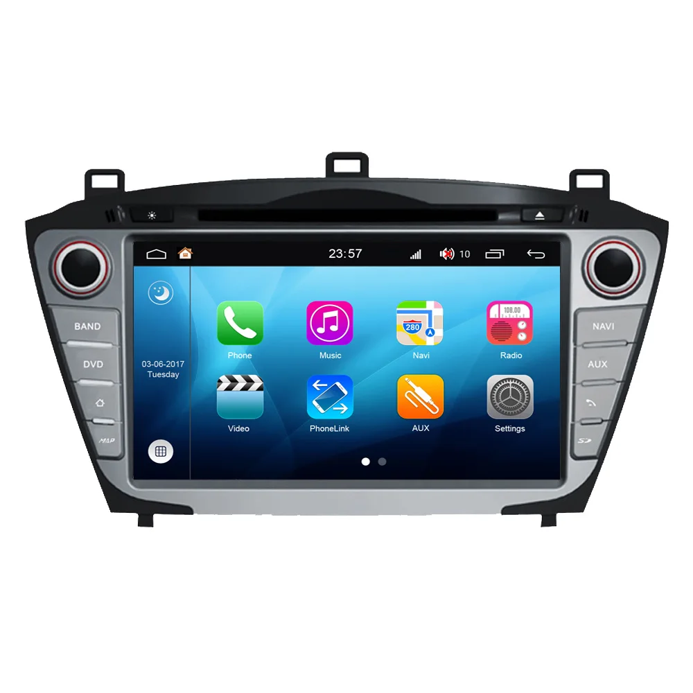 Автомобильное радио для Hyundai IX35 Tucson 2014 2015 Android 8 0 Bluetooth DVD стерео GPS-навигация сб