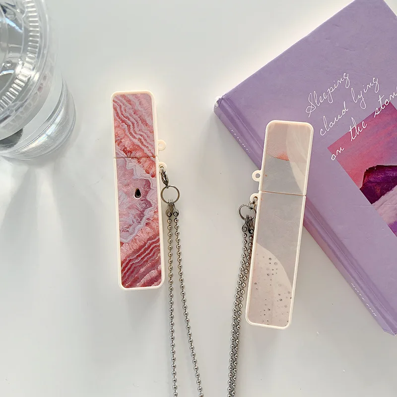 Marbling Pattern Case For RELX Classic /Infinity /Phantom Device Pod Soft Silicone Skin Non-slip/dust-proof Replacement Case