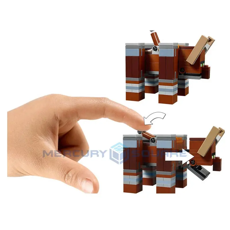 Villager Raid Building Blocks With Kai & Ravager Action Figures Compatible My World Bricks Set Gifts Toys 21160