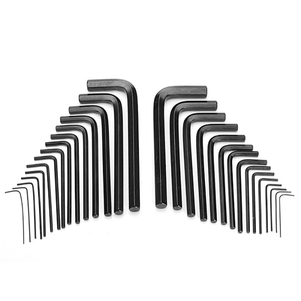 

30pcs Allen Hex Key Wrench Assortment Set Screwdriver Blackening Surface Treatment Hand Repair Spanner Tools