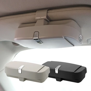 

LEEPEE Car Sun Visor Sunglasses Holder Car Eyeglasses Clip Auto Accessories Car Glasses Cases Ticket Card Clamp Multifunction