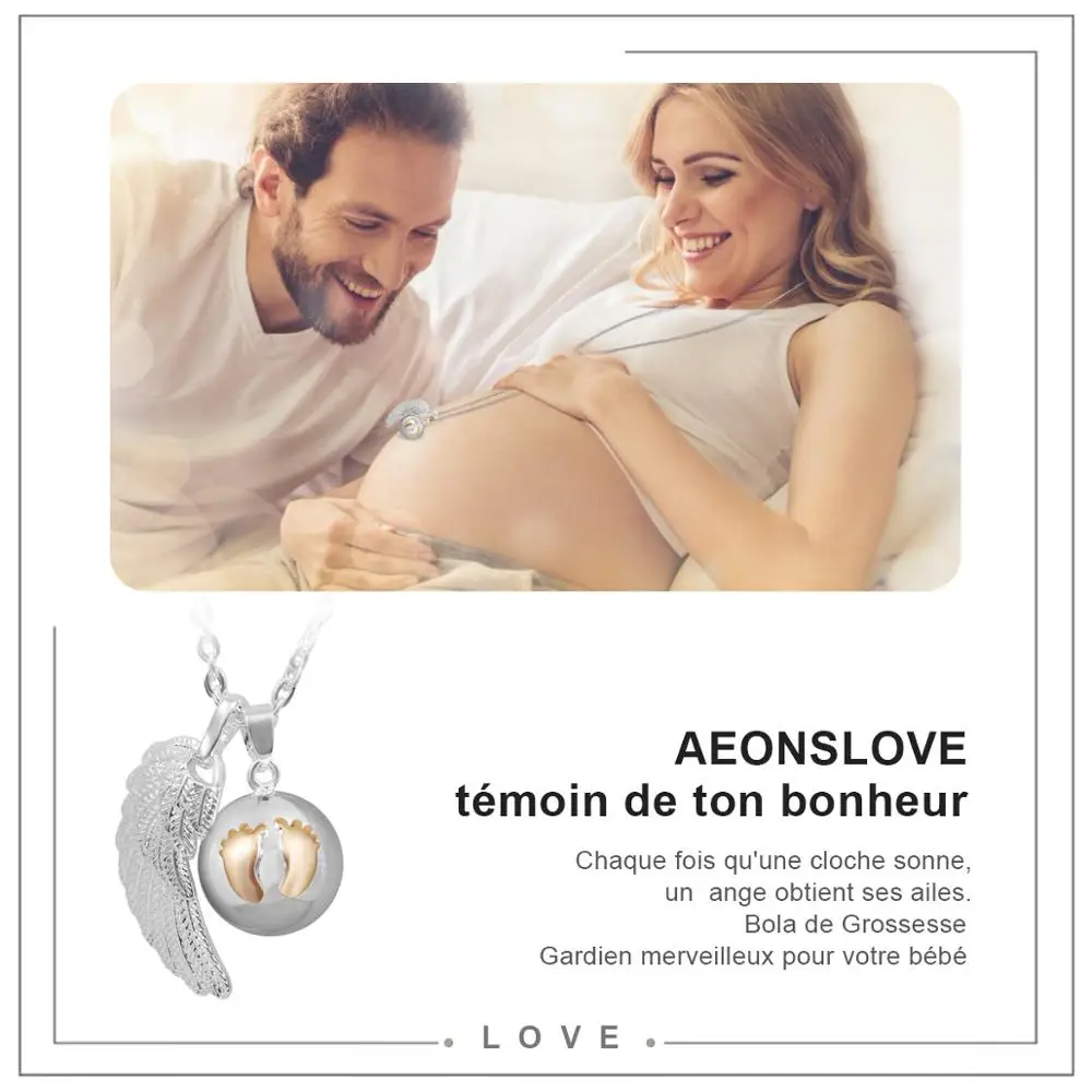 Eudora Angel Wing Baby Caller Pendant Necklace Fashion Pregnancy Ball Jewelry Chime Bola Pendants 45 Inch Necklaces Jewelry Gift Pregnancy Ball F Pendantbola Pendant Aliexpress