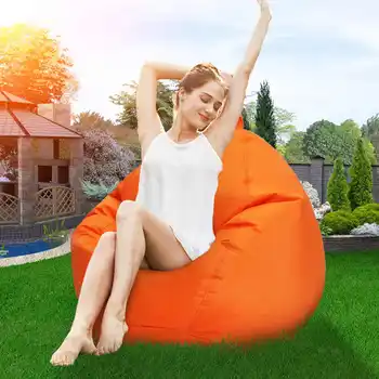 

Lazy BeanBag Sofas Cover Chairs No Filler Oxford Cloth Lounger Seat Bean Bag Puff Couch Tatami Living Room Furniture 100x120cm