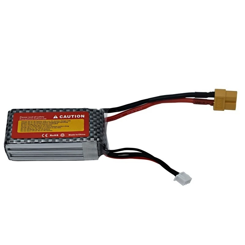 Batterie LiPo 11.1V RC 3S pour Voiture Drone Hélicoptère - 6 Couleurs