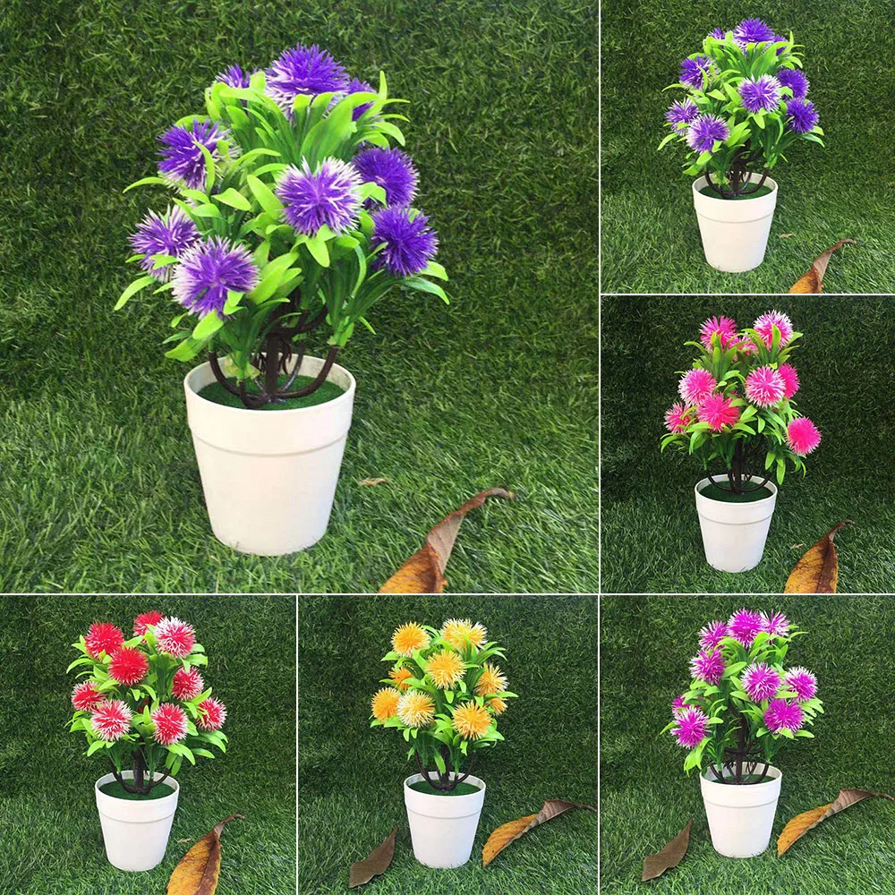 Artificial Potted Waxberry Plant Fake Flower Bonsai Pot Home Garden Decor simulation flowers accessories