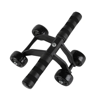 

1Pc Power Roller Multifunctional Rotatable Healthy Exercise AB Slide with Four Wheels Gym Roller Trainer Training