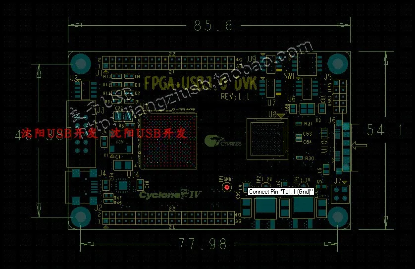 US $195.36 Development Board USB Development Board USB30 Development Board FPGA USB30 Cyusb3014 Development Board