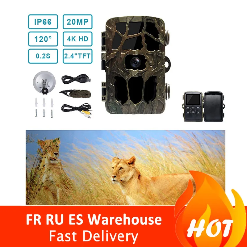 

H982 4K Outdoor Hunting Camera Infrared HD Hunting Camera Monitoring Security Hunting Camera