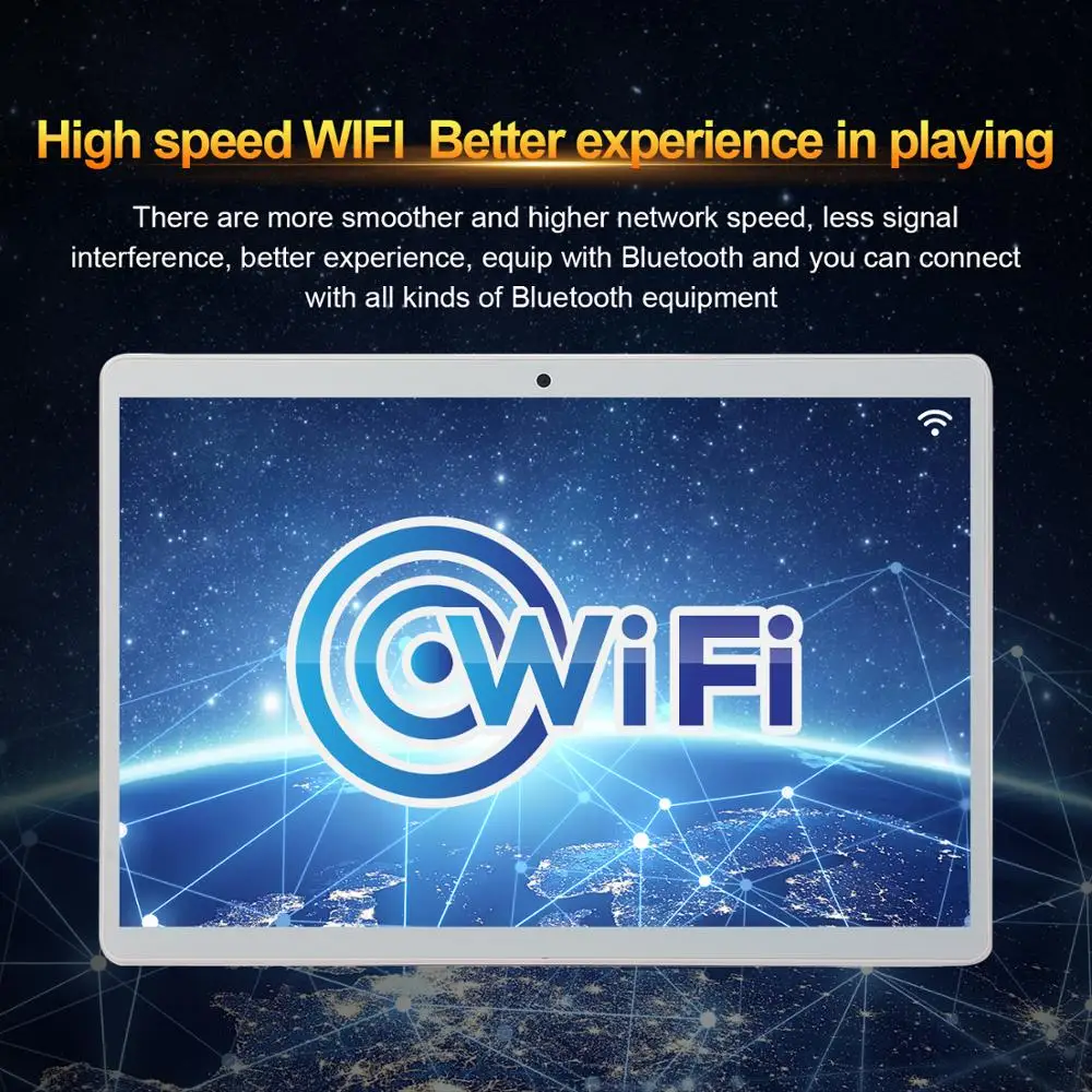Планшет игровой HD 6 ГБ + 64 Android 8 0 десятиядерный компьютер GPS Wi Fi телефон с