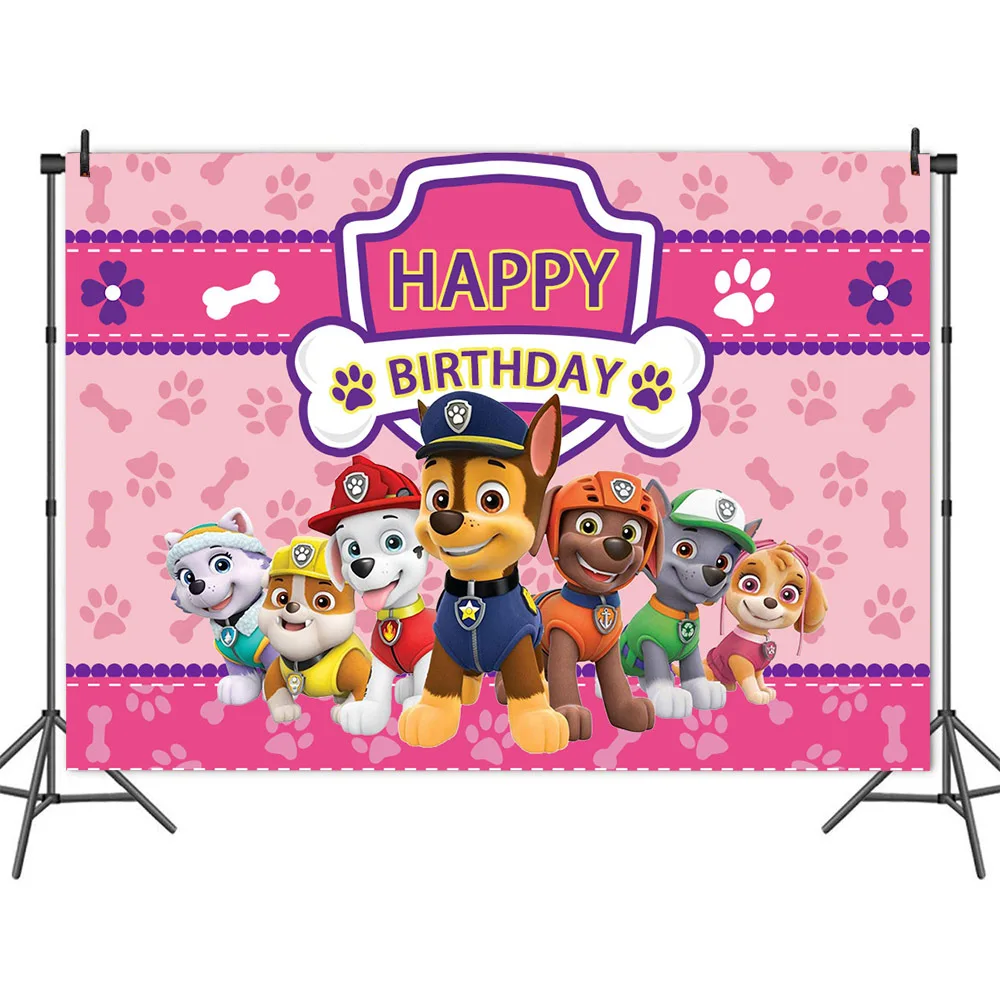 Original paw patrol festa fundo pano decoração