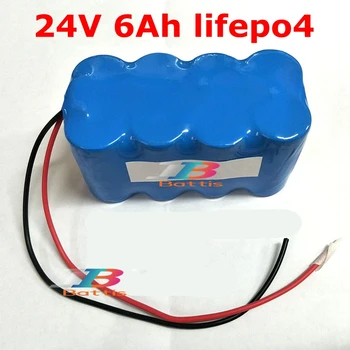 

24v 6000mah lifepo4 24V 6AH Lithium bateria for Scooter Monitor electric bike moped Speaker wheelchair Lawn mower +2A Charger