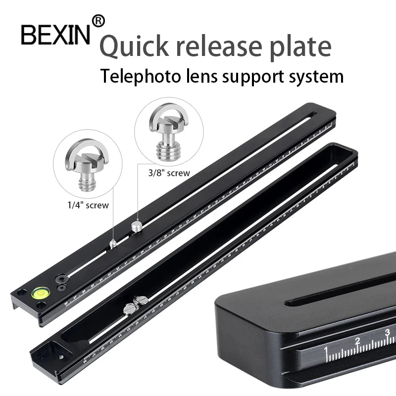 Long Camera Tripod Quick Release Plate Telephoto Lens Bracket Support Holder For ARCA SWISS Camera Long Nodal Slide Rail Adapter