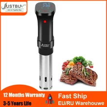 Cuiseur Sous Vide étanche IPX7, 12 mois de garantie, 1800W, écran tactile LCD, mijoteuse, robuste, appareil de cuisson par Immersion