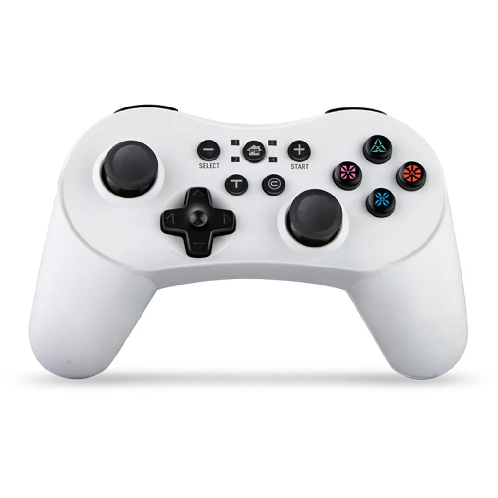 white 5 в 1 Bluetooth беспроводной контроллер геймпад для N-Switch/PS3 для ПК/Android для PC360 400 мАч батарея для геймеров функция Turbo - Цвет: white