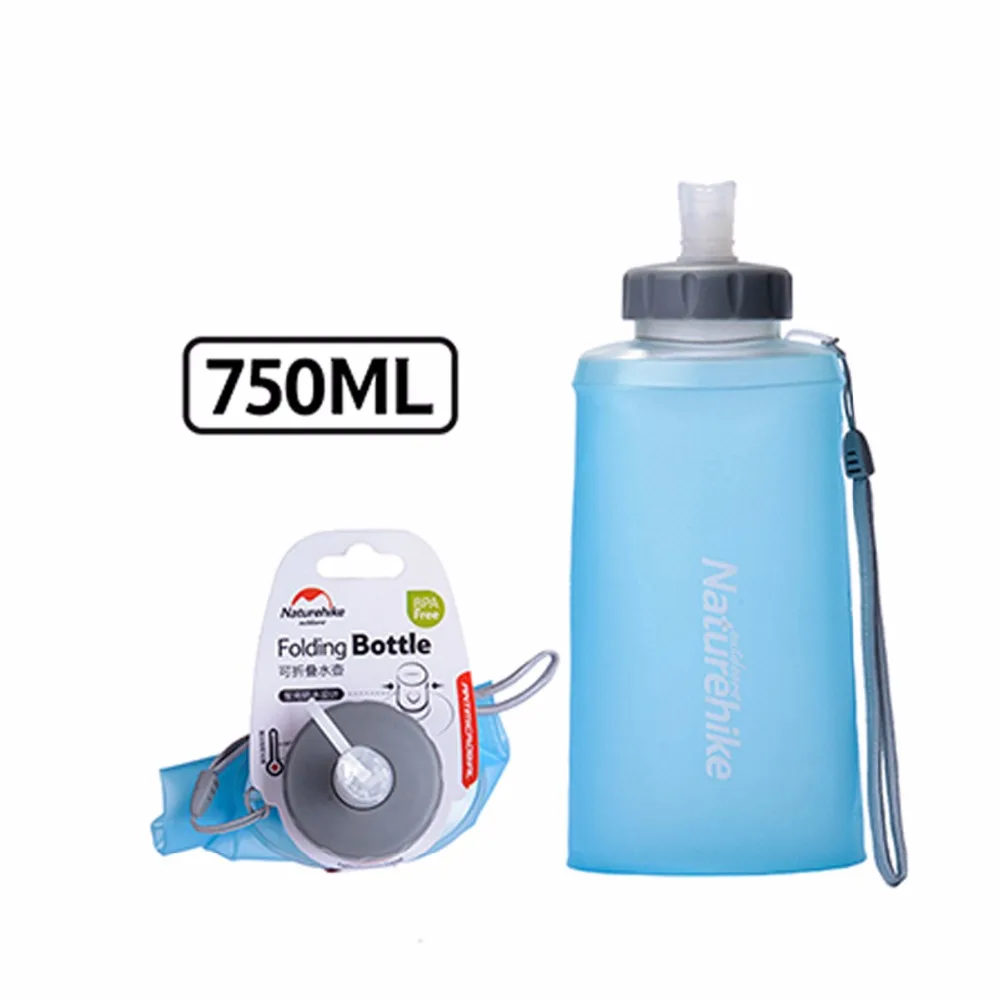 Portable Silicone Folding Water Bag Sport Camping Outdoor Cup Water Bags Drinkware With Straw Kettle Travel Bottles