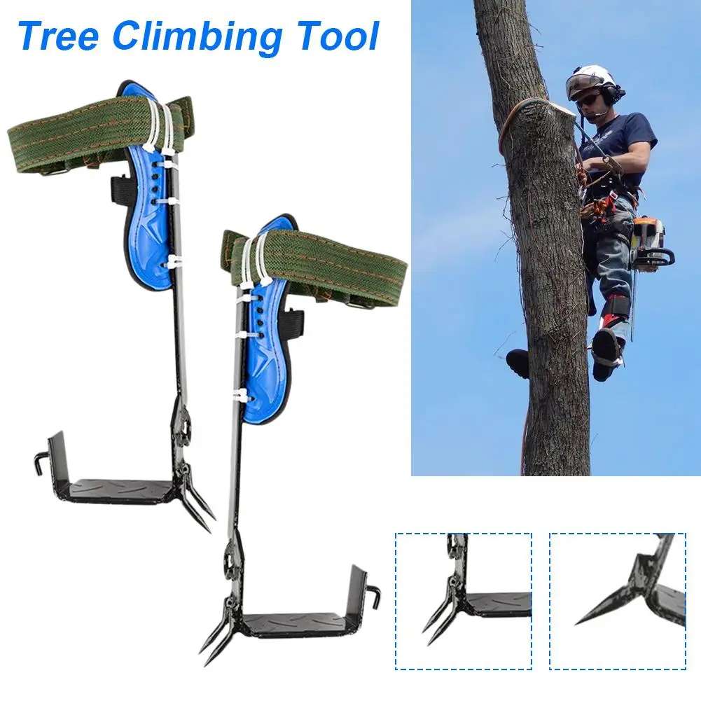 Lanyard Rope Rescue US STOCK Tree/Pole Climbing Spike Safety Belt Straps Adj 