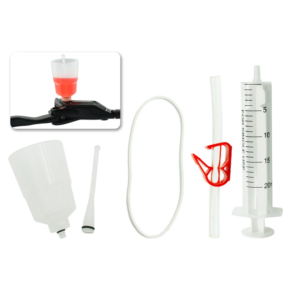 Bicycle Hydraulic Brake Bleed Kit For Shimano Brake System Mineral Oil Disc Brake Bleed Funnel Syringe Bike Repair Tool BC0149 (3)