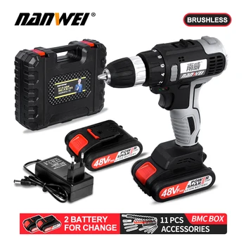 

2020New style 21v brushless drill Screwdriver cordless drill from NANWEI