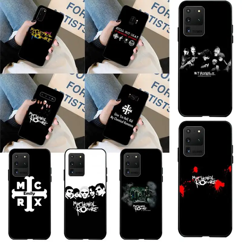 

HPCHCJHM My Chemical Romance Bling Cute Phone Case for Samsung S20 plus Ultra S6 S7 edge S8 S9 plus S10 5G