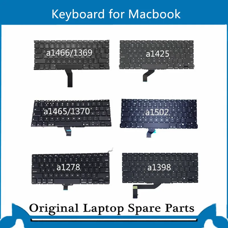 Оптовая продажа сменная клавиатура для Macbook Pro Retina Air 13ཋ 'A1398 A1278 A1342 A1466 A1425 A1502 с
