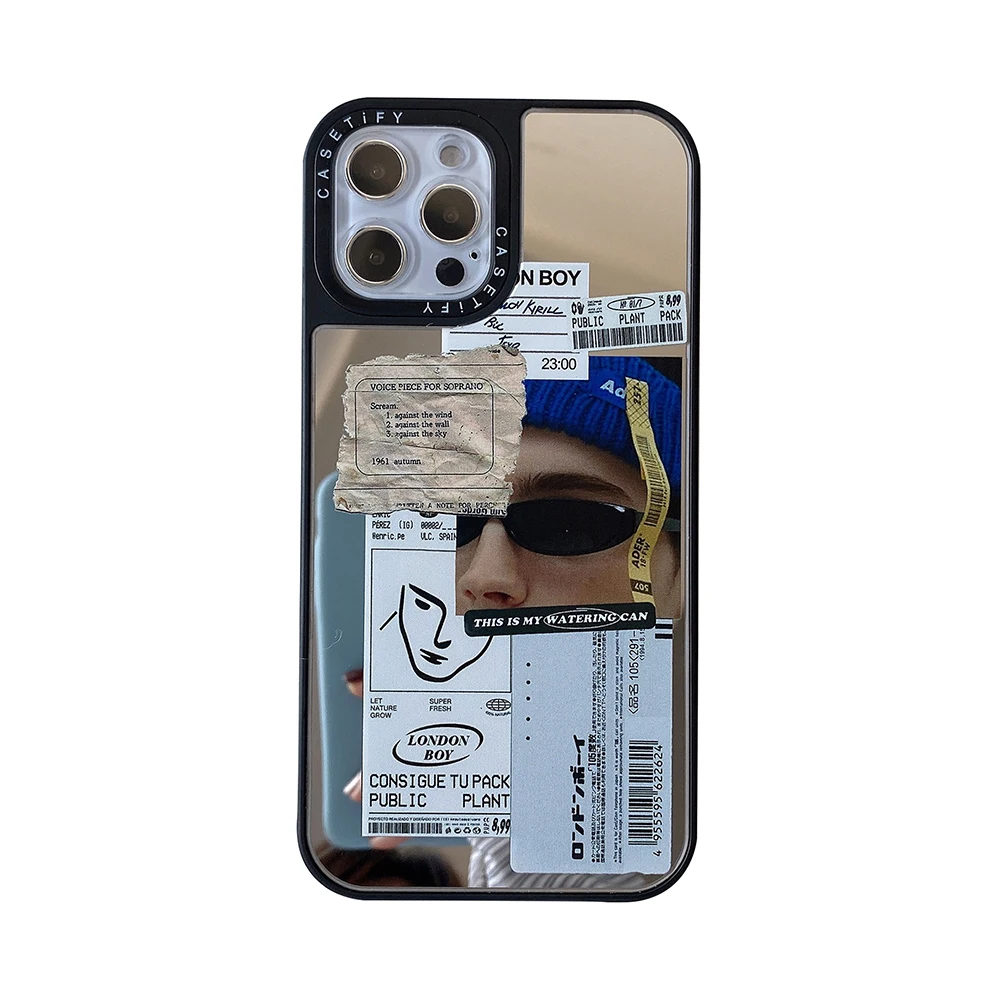 Зеркальный чехол для iPhone 12 11 Pro Max 7 8 Plus XS XR X|Сумки телефона| |
