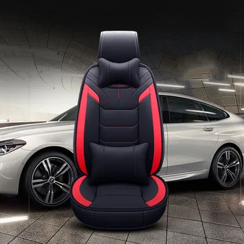 

Automobile Car seat cover full set leather for lada granta renault logan kia camry Toyota ssangyong auto accessories car styling