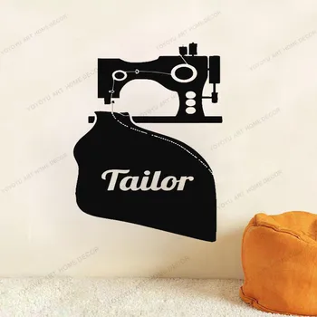 

Atelier decor,sewing studio, tailor,sewing elastic sewing thread set Wall Decal, pins sewing Window Sticker,Handmade yw-702