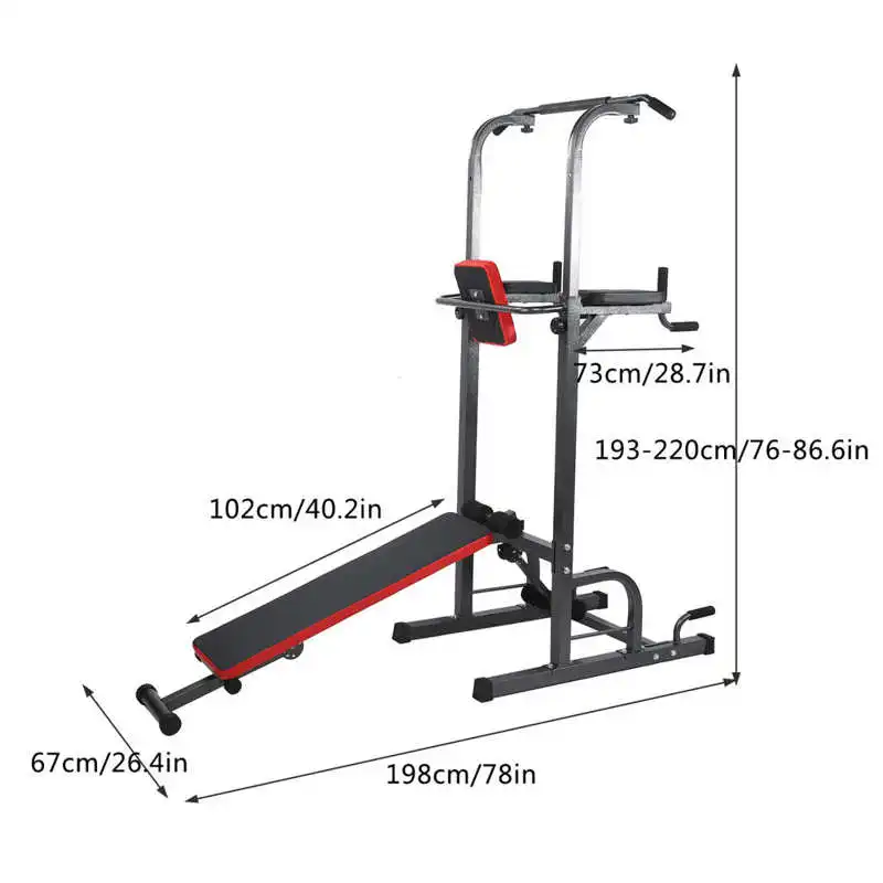 US $305.95 Multifunction Pullup Frame Bracket with Foldable Supine Position Plate Parallel Bars Push Ups Fitness Equipment