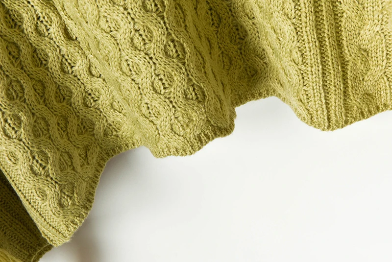 TWOTWINSTYLE вязаный лоскутный свитер с кисточками для женщин, v-образный вырез, фонарь, длинный рукав, английский стиль, хит цвета, женский свитер